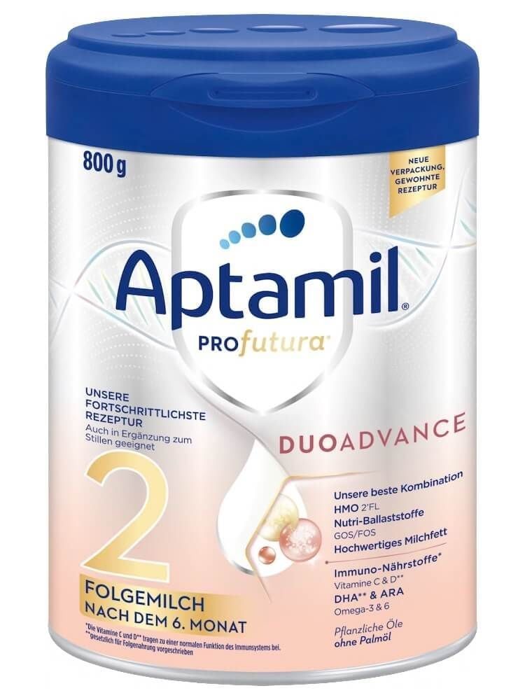  (A) Sữa Aptamil Profutura Douadvance Đức Bạc Số 2 Cho Bé Trên 6 Tháng Tuổi (800g) - CT 