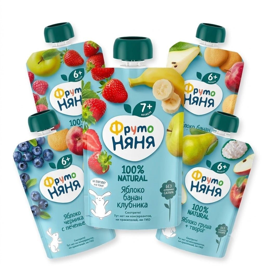  Trái cây nghiền FrutoNanny Cho Bé (5M+) 
