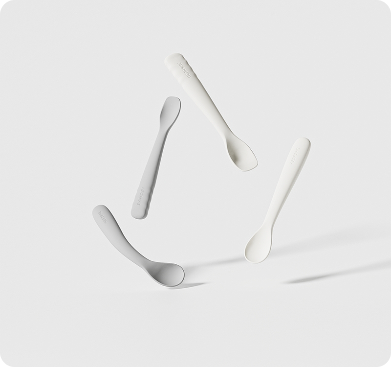  Bộ 2 Muỗng Ăn Cho Bé Heorshe Silicone Cao Cấp 