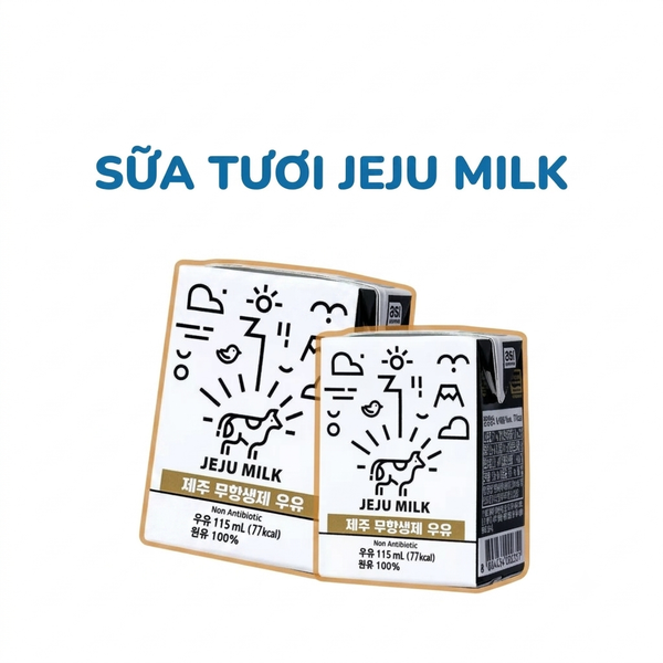  Sữa tươi không kháng sinh JEJU MILK (115ml) 