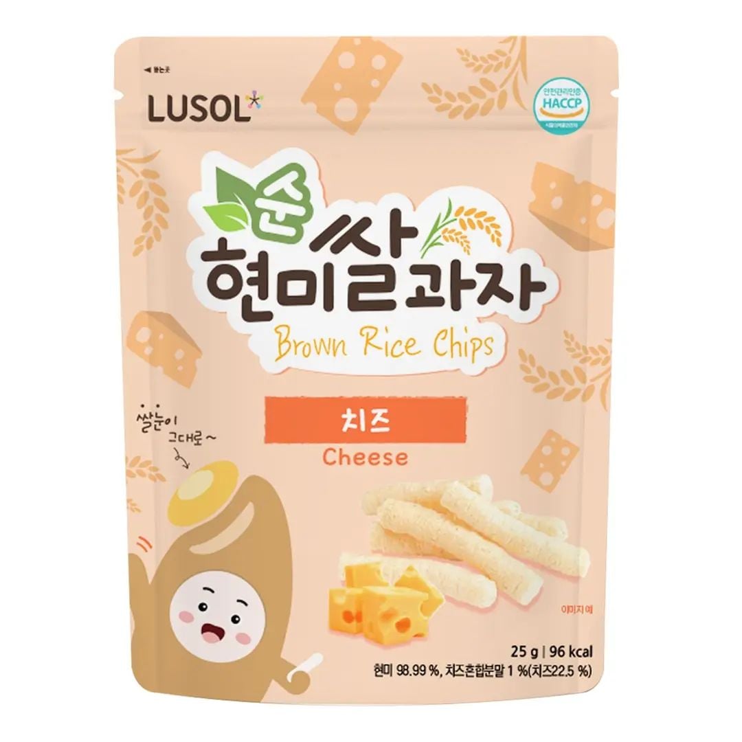  Bánh gạo lứt Lusol hữu cơ bổ sung lợi khuẩn (6M+) 