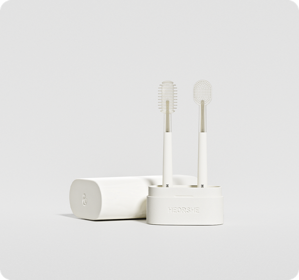  Bộ Bàn Chải Vệ Sinh Răng Miệng Heorshe Cho Bé 0-18 Tháng 