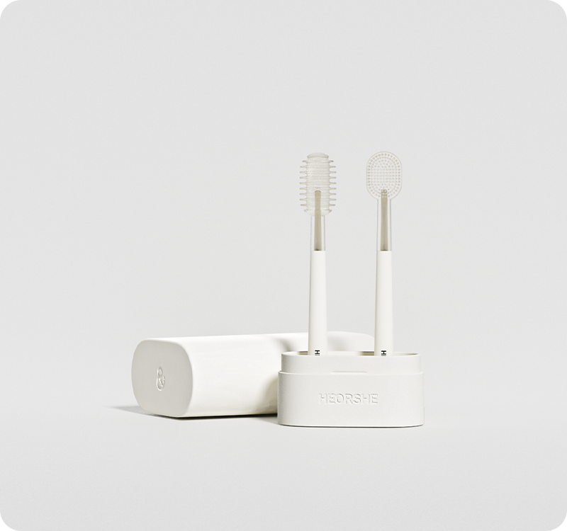  Bộ Bàn Chải Vệ Sinh Răng Miệng Heorshe Cho Bé 0-18 Tháng 