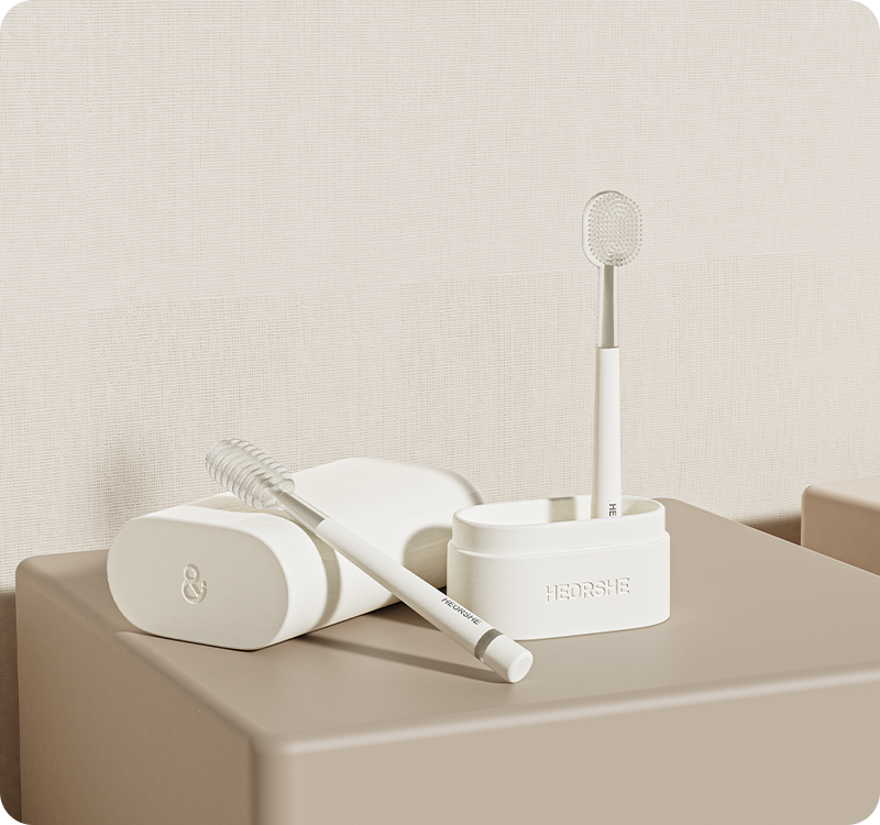  Bộ Bàn Chải Vệ Sinh Răng Miệng Heorshe Cho Bé 0-18 Tháng 