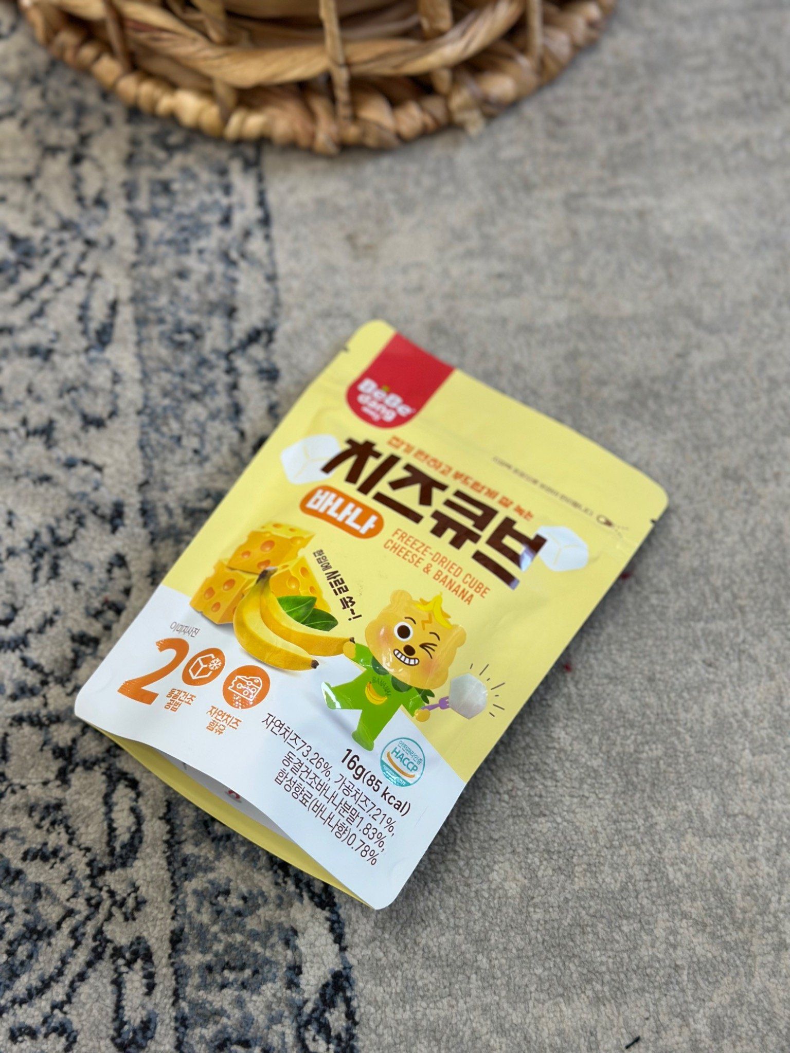  Phô Mai Sấy Khô Bebedang Hàn Quốc (16g) 