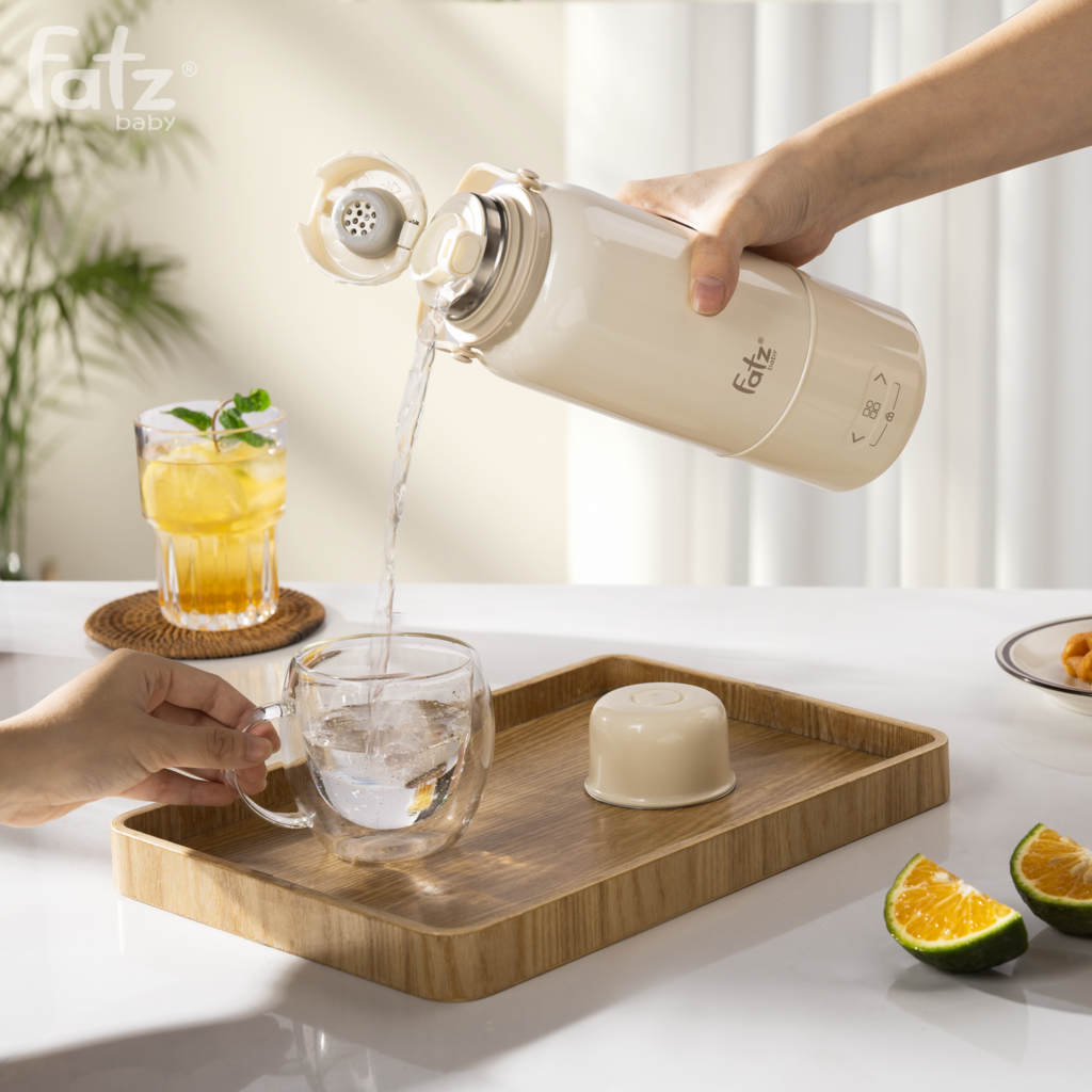  Bình đun và hâm nước pha sữa di động Fatzbaby Mini Smart 12 Plus 