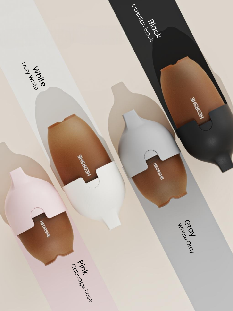  Bình Sữa Cổ Rộng Heorshe Silicone 