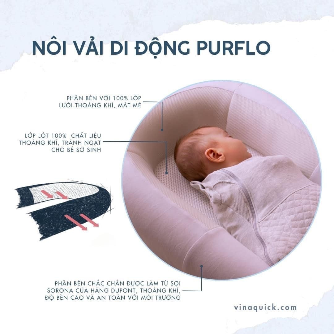  (A) Nôi Vải Di Động Purflo Sleep Tight Baby Bed 