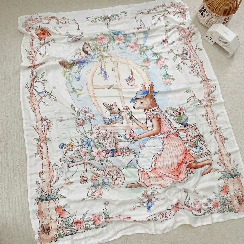  Chăn làm mát Rayon Bubble Tree (Lụa băng) 