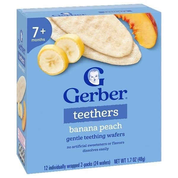  BÁNH GẠO GERBER TEETHERS CHO BÉ TỪ 7M+ (48G) 