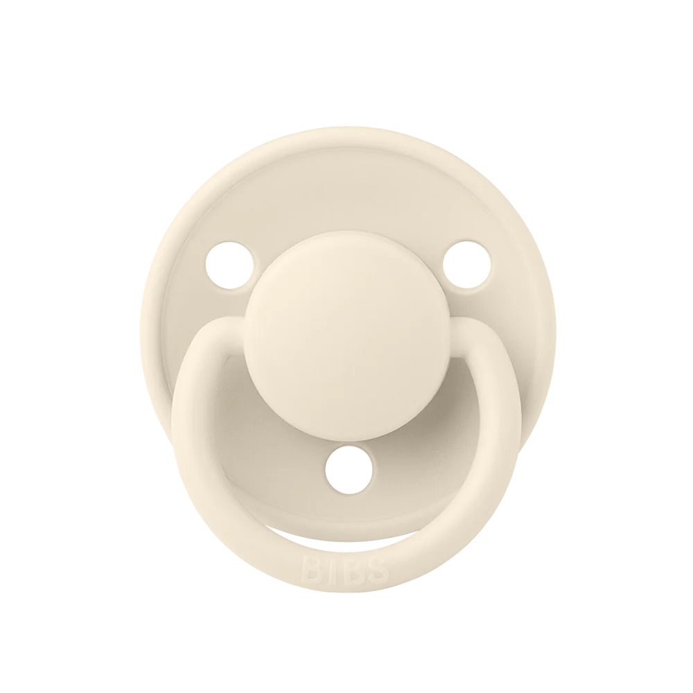  Ti Giả Núm Tròn Bibs Pacifier De Lux Silicone One Size Từ 0-3 Tuổi 