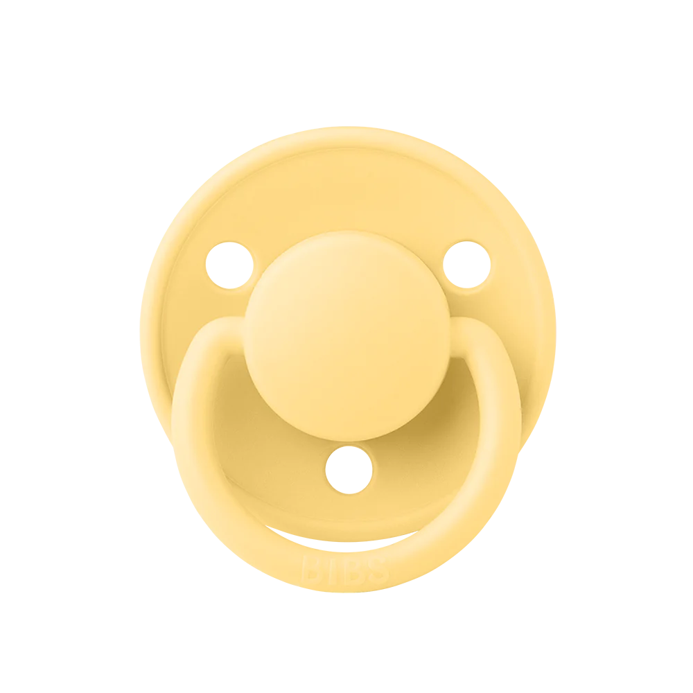  Ti Giả Núm Tròn Bibs Pacifier De Lux Silicone One Size Từ 0-3 Tuổi 