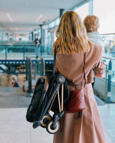  Xe đẩy gấp gọn Cybex Platinum Coya - Rosegold / Cozy Beige 