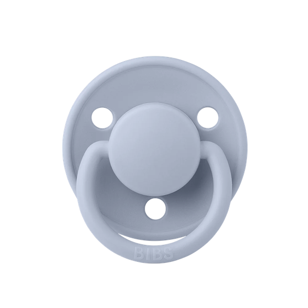  Ti Giả Núm Tròn Bibs Pacifier De Lux Silicone One Size Từ 0-3 Tuổi 