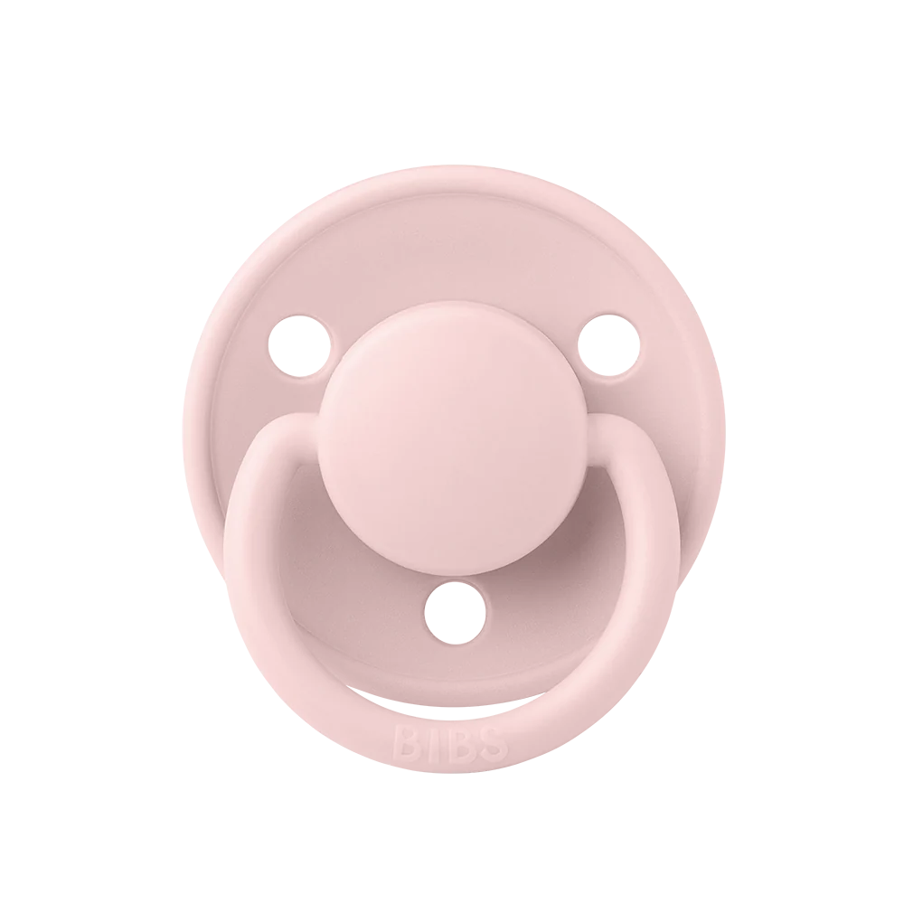  Ti Giả Núm Tròn Bibs Pacifier De Lux Silicone One Size Từ 0-3 Tuổi 