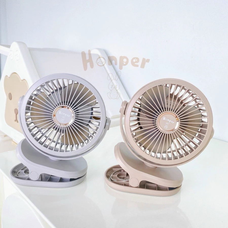  Quạt Tích Điện Kẹp Xe Đẩy Honper HP2301 