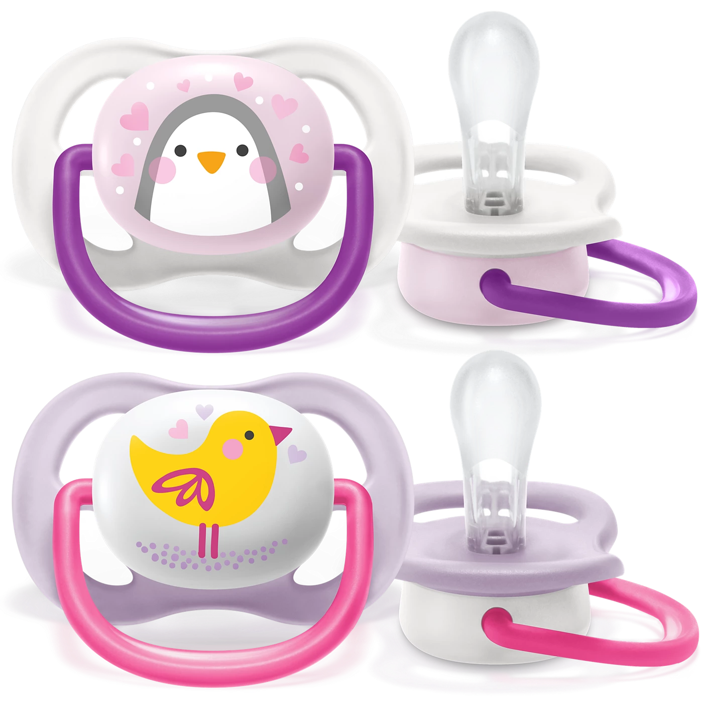  Set 2 Ti Giả Philips Avent Thông Khí Ultra Air Animal (0-6M) 
