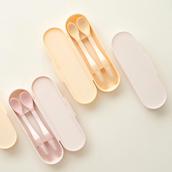  Bộ Thìa Ăn Dặm Silicon Moyuum (4m+) 