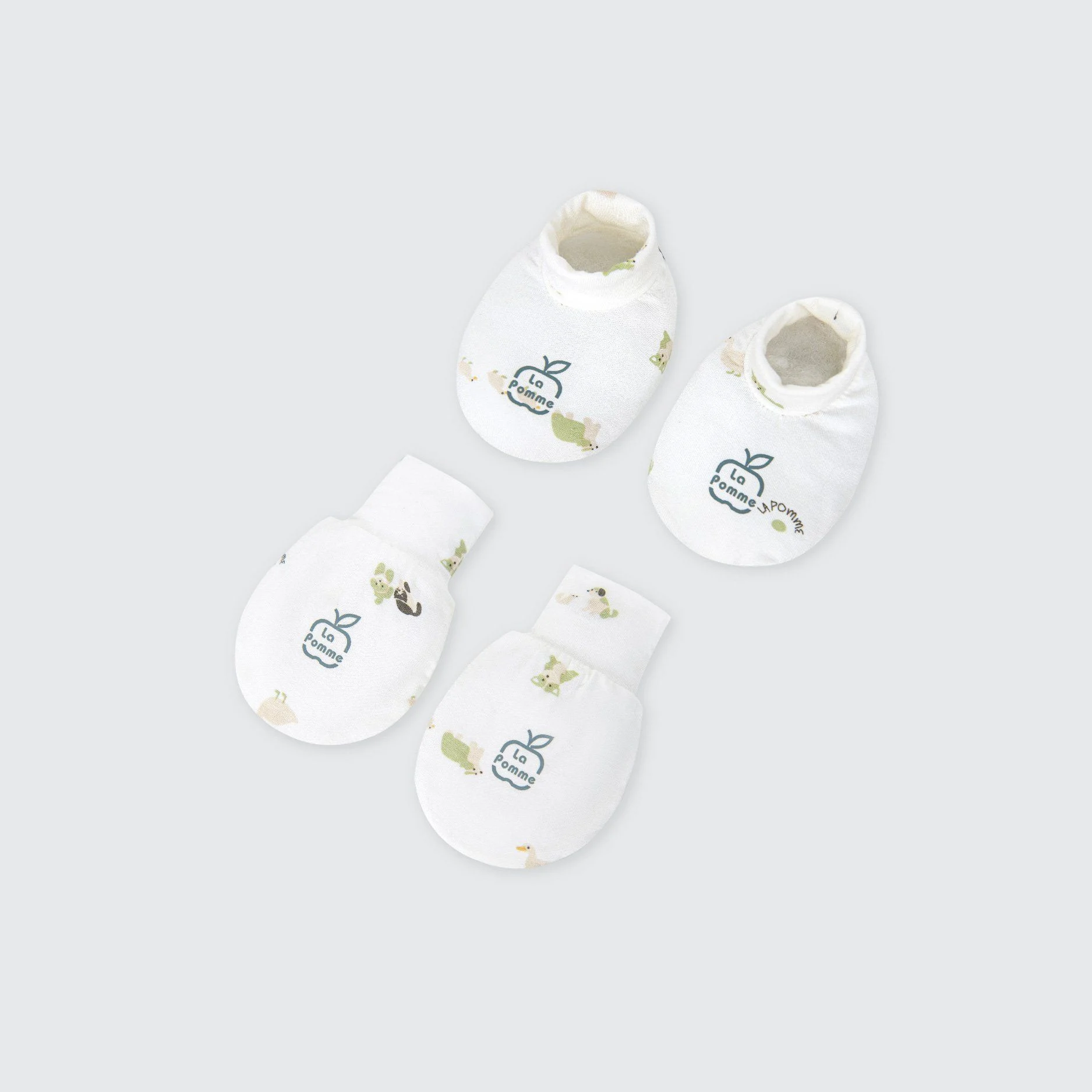  Set bao tay bao chân sơ sinh La Pomme Nông trại vui nhộn 