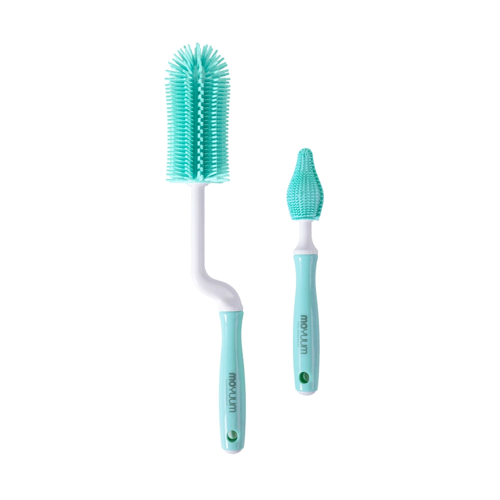  Set 2 Cọ Rửa Bình Sữa Silicon Moyuum 