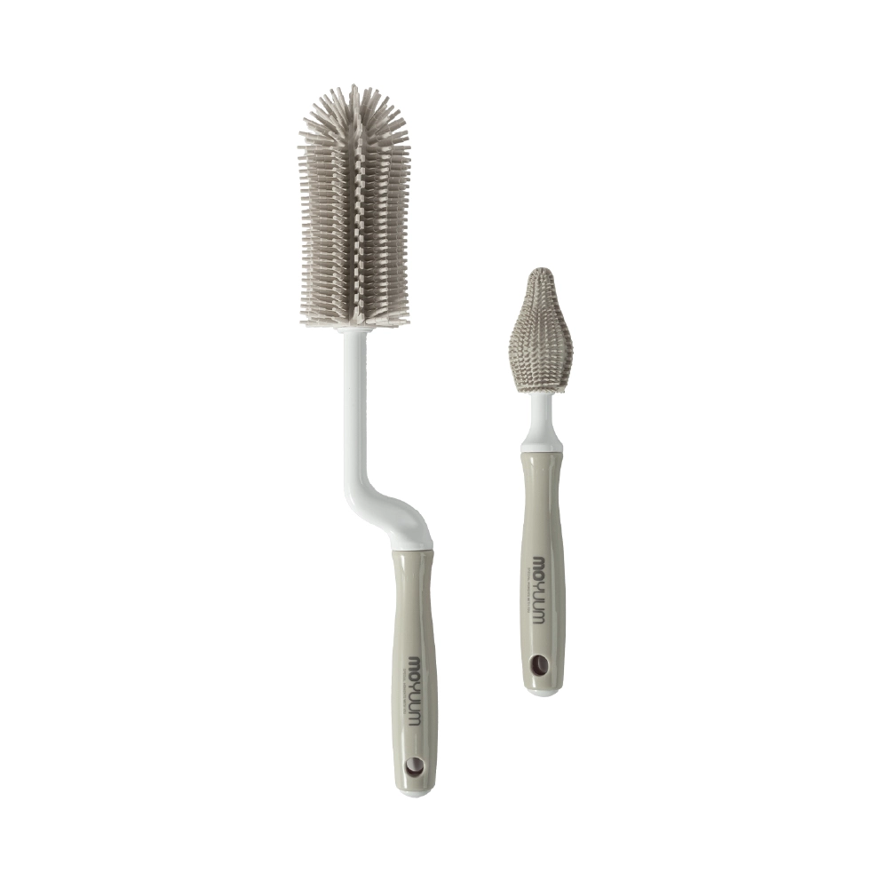  Set 2 Cọ Rửa Bình Sữa Silicon Moyuum 