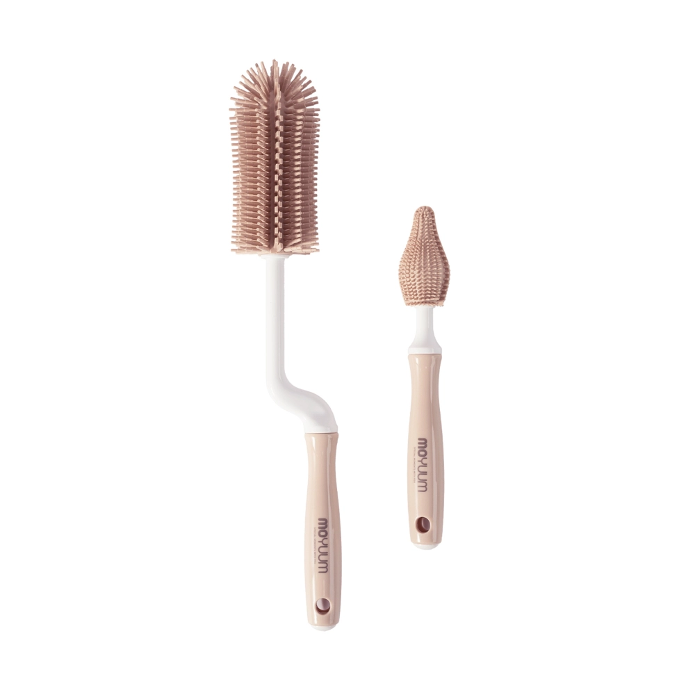  Set 2 Cọ Rửa Bình Sữa Silicon Moyuum 