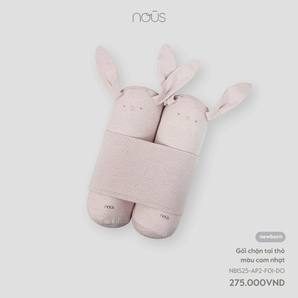  Gối chặn Nous tai thỏ màu cam nhạt NB 