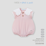  Bodysuit cộc tay Nous màu hồng thêu trang trí 