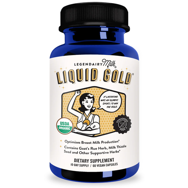  Viên Uống Lợi Sữa Legendairy Milk Liquid Gold Cho Mẹ Sau Sinh Và Cho Con Bú (60 Viên) 