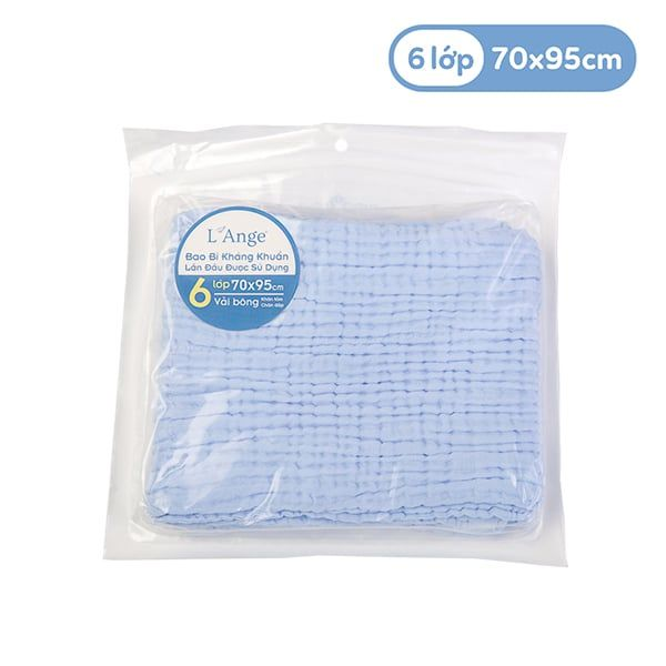  Khăn tắm vải bông 6 lớp L'ange 70 x 95 cm 