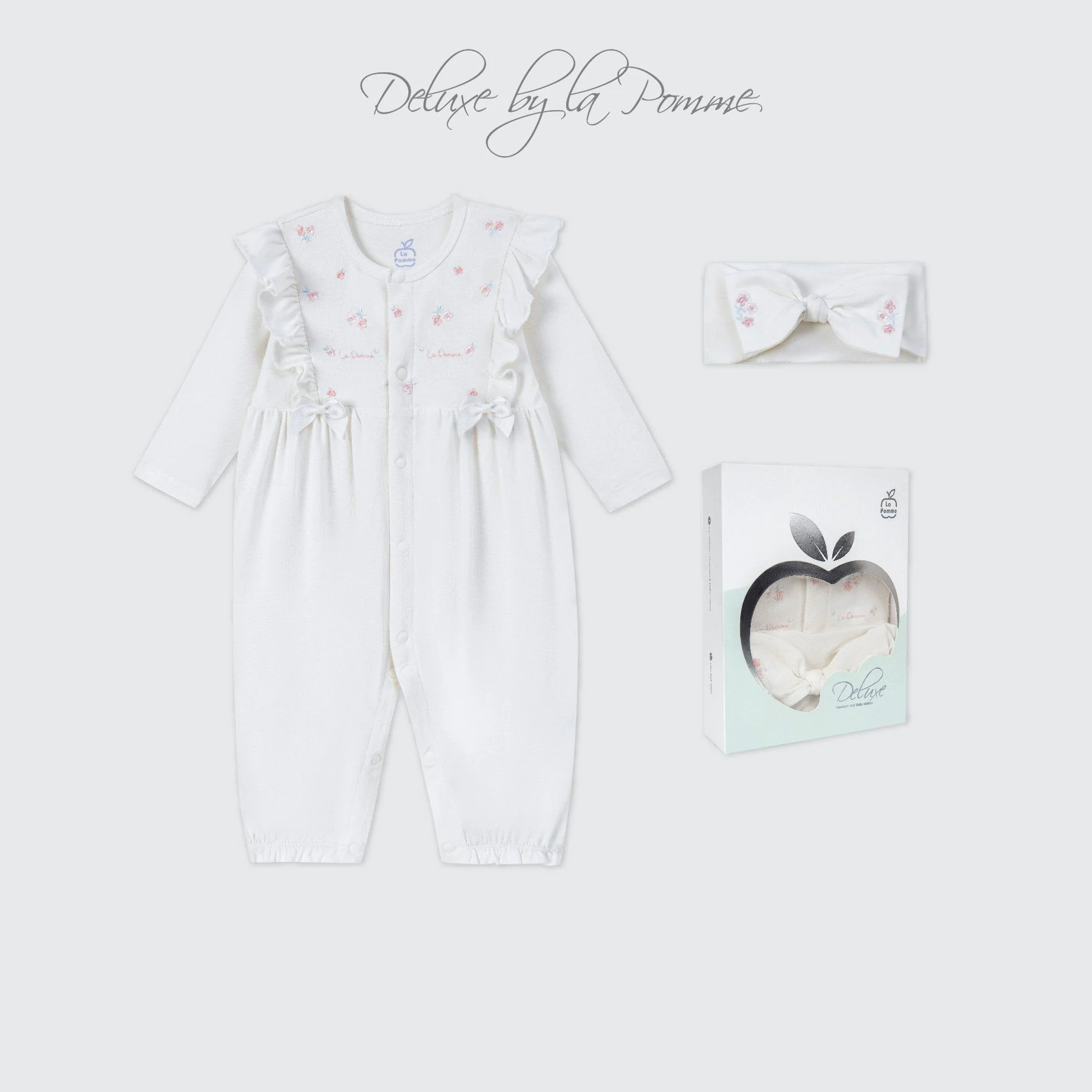  Body dài kèm băng đô La Pomme Deluxe Hoa nhí xinh xắn 