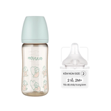  Bình Sữa PPSU Cổ Rộng Moyuum Ogu Xanh 