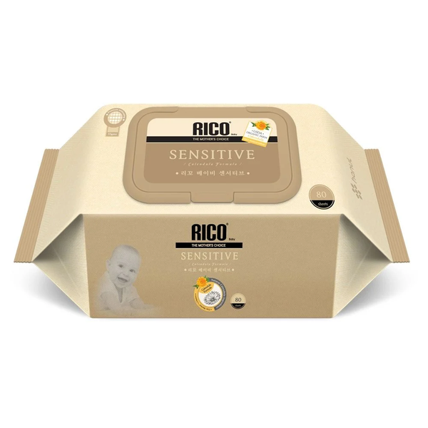  KHĂN ƯỚT CAO CẤP RICO SENSITIVE - 80 TỜ 