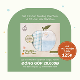  Hộp trải nghiệm 3 khăn sợi tre lụa La Pomme Everyday Soft Care 