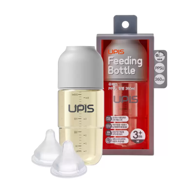  Bình sữa cao cấp UPIS Hàn Quốc cho bé từ 3M+ size M 260ml 