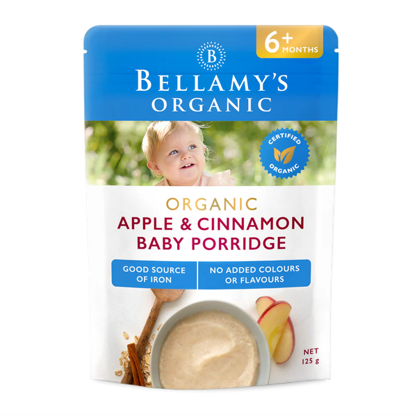  Bột ăn dặm hữu cơ Bellamy cho bé từ 6 tháng (125g) 