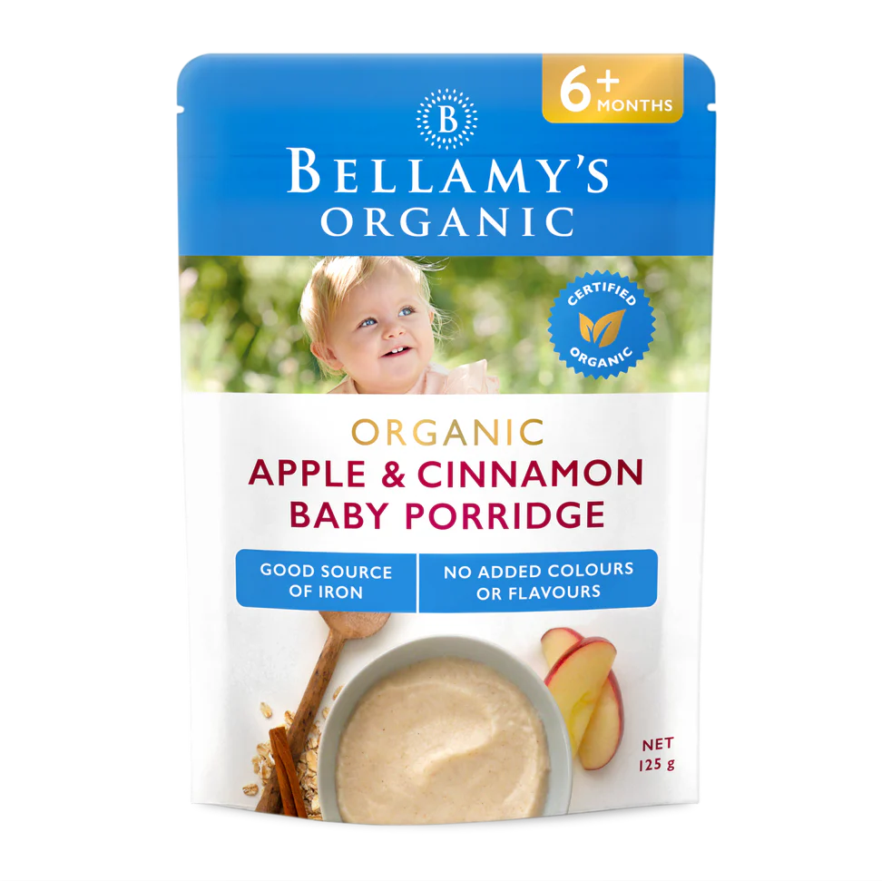  Bột ăn dặm hữu cơ Bellamy cho bé từ 6 tháng (125g) 