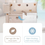  Set Chăn Nệm Gối Cho Bé Đi Học Dono&Dono Modal 4 Mùa 