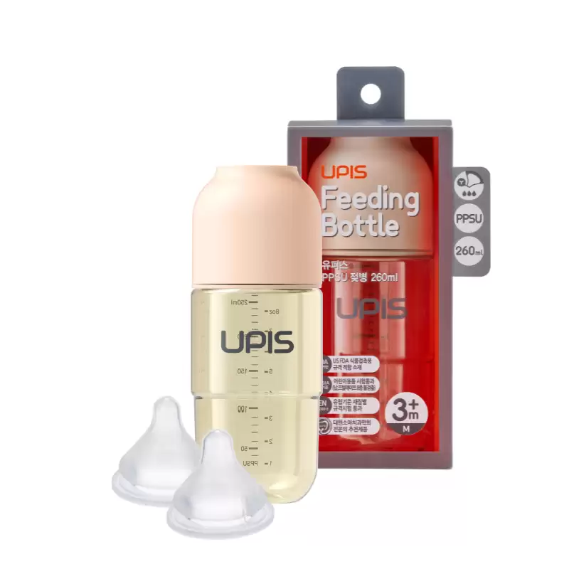  Bình sữa cao cấp UPIS Hàn Quốc cho bé từ 3M+ size M 260ml 
