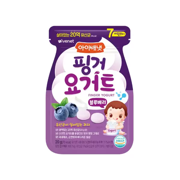  Snack Sữa Chua Sấy Khô Ivenet Bebe Cho Bé Từ 7M+ Vị Việt Quất 