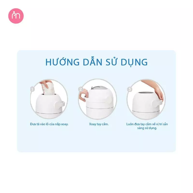  Thùng Rác Tã Khử Mùi Momama Odour-Free Nappy Bin 