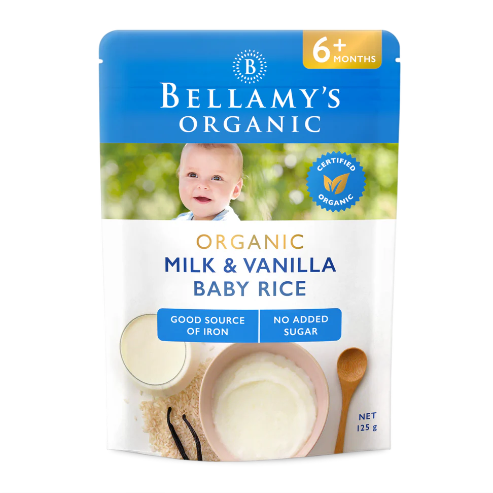  Bột ăn dặm hữu cơ Bellamy cho bé từ 6 tháng (125g) 