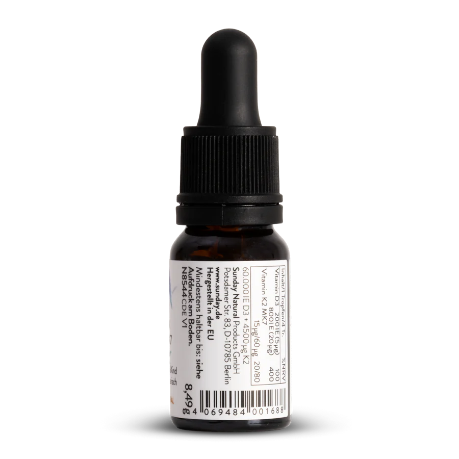  Vitamin D3K2 MK7 Sunday Natural 10ml - Chay Thường 