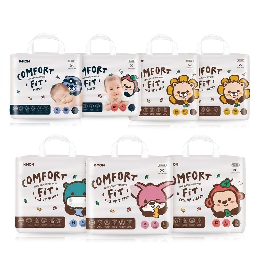  Tã / Bỉm K-MOM Comfort Fit Diapers 