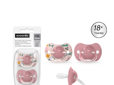  Set 2 Ti Giả Suavinex Cho Bé Từ 18M+ 