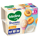  Sữa chua Bledina Brasses vị Mơ 6M+ (95g x 4) 