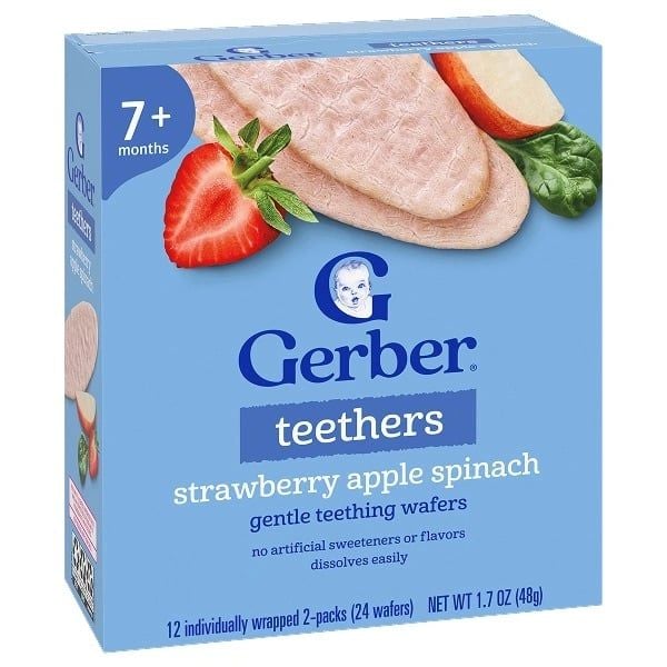 BÁNH GẠO GERBER TEETHERS CHO BÉ TỪ 7M+ (48G) 