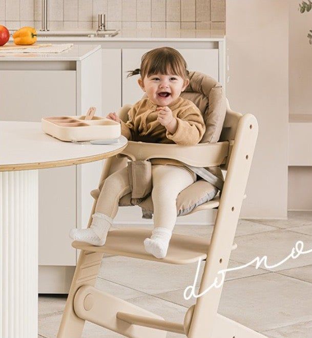  Ghế Ăn Dặm Kèm Đệm Dono&Dono Cao Cấp (Đệm Beige/Pink) 