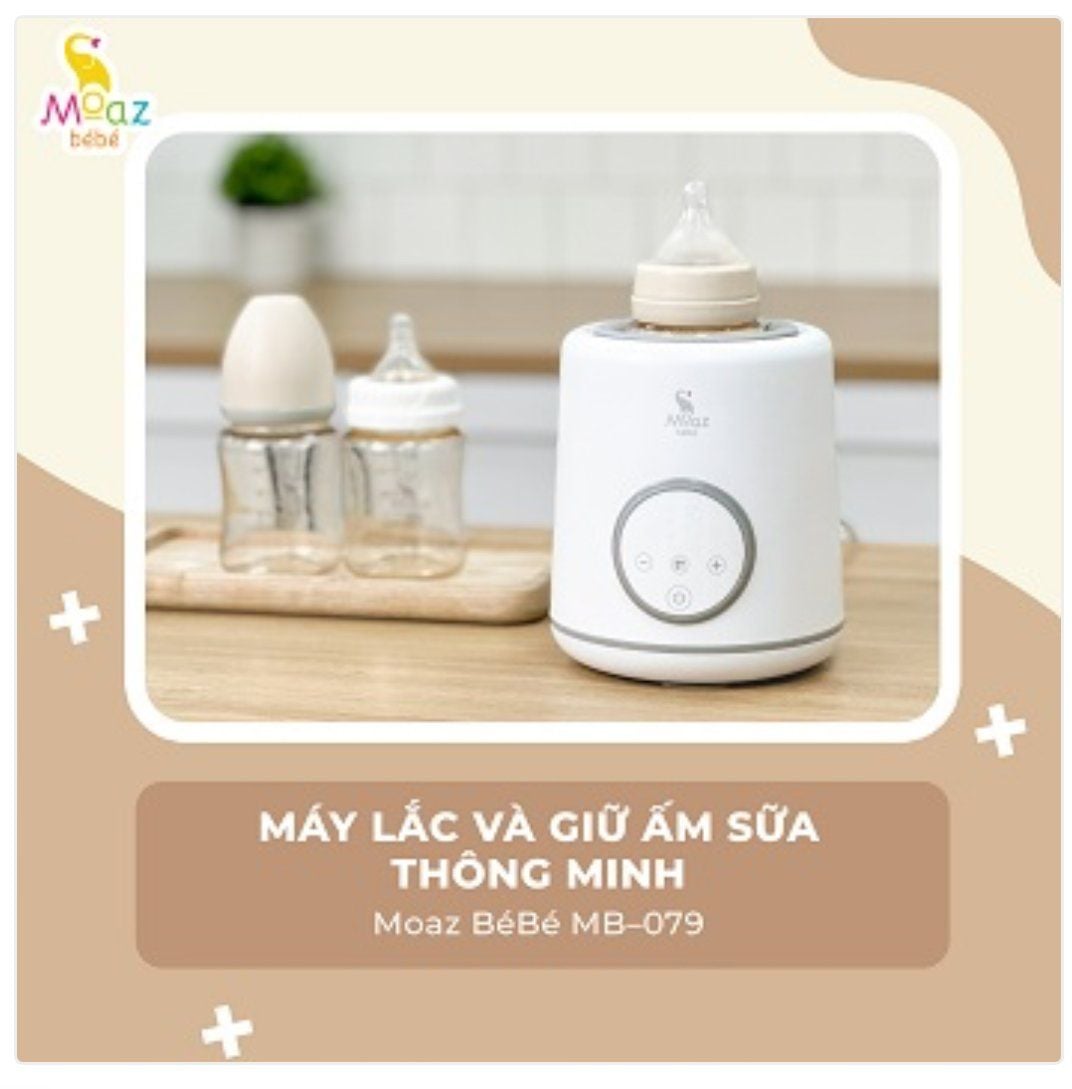  Máy lắc và giữ ấm sữa thông minh Moaz BéBé MB-079 