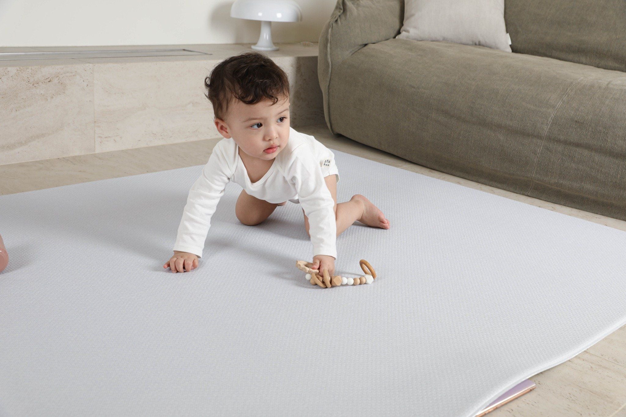  Thảm chơi PVC cao cấp cho bé Dwinguler - Dino Road and Solid 